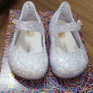 Mini Melissa White Dress Shoes for Kids